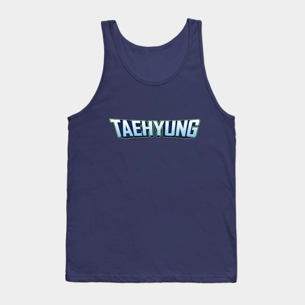 BTS Bangtan Kim Taehyung name futuristic text army | Morcaworks Tank Top by Oricca